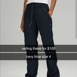 Lululemon Dance Studio Size 4 Navy Blue Pants/Joggers